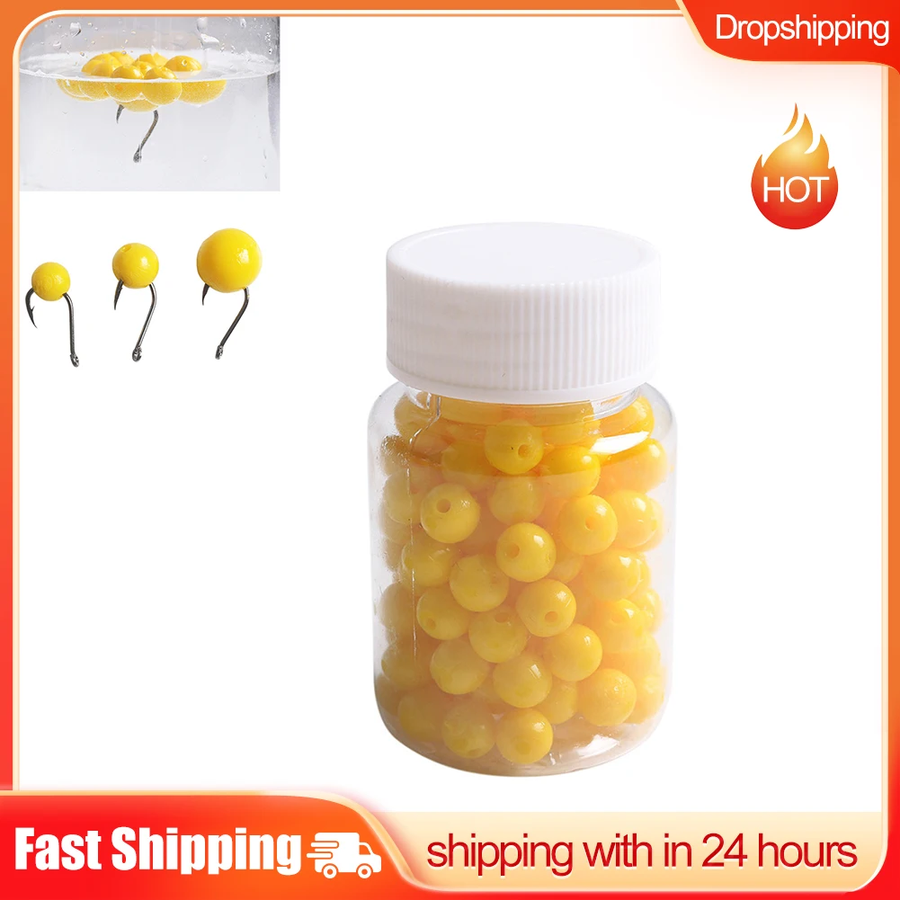 

1 Bottle Floating Ball Bait Corn Flavor Fishing Float Beads Bottled Silicone Soft Baits Silica Gel 8mm/10mm/14mm Fishing Lure