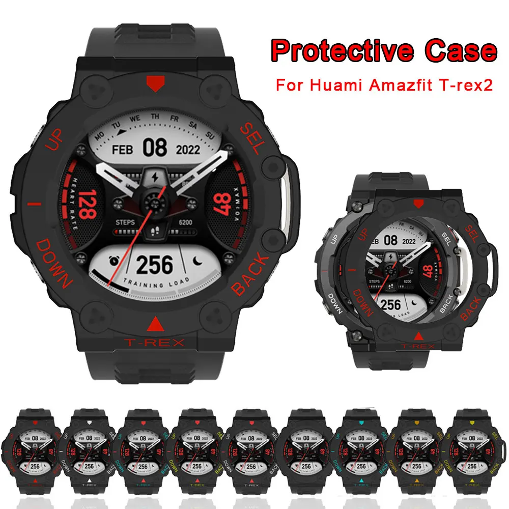 

Защитный чехол для часов из поликарбоната для Huami Amazfit T-rex2 Smartwatch противоударный защитный чехол на весь экран