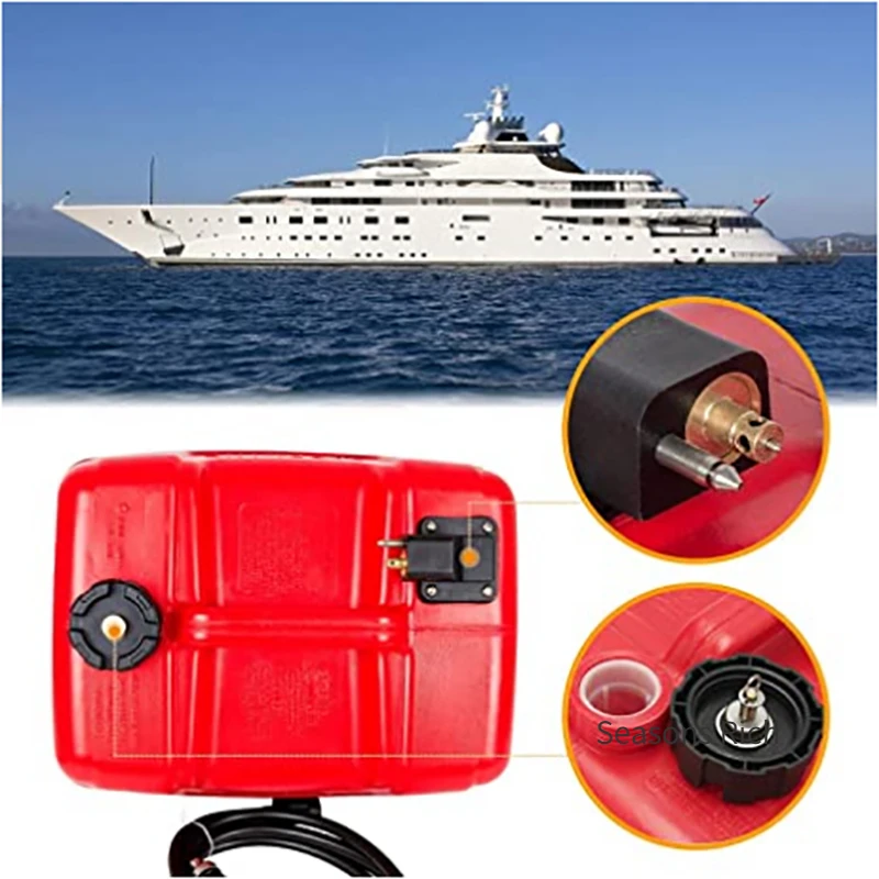 

1PC 12L /24L Boat Yacht Engine Marine Outboard Fuel Tank Oil Box Container Portable Red Plastic Anti static For Yum Yamaha