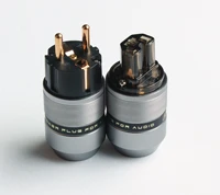 sonarquest power connector pa 40egpa 40fg eu 24k gold plating gray special aluminum alloy schuko malefemale iec connector