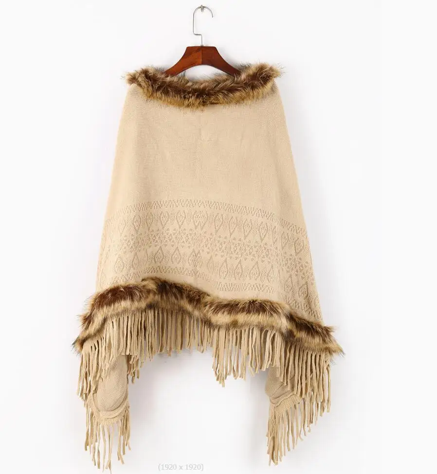 

2023 Fashion Autumn and Winter New Women's Clothing Shawl Neckband Scarf Warm Pullover Cape Sweater