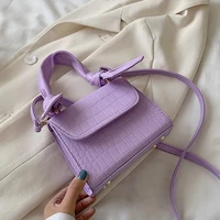 pattern crossbody messenger bags for women 2022 fashion small purple shoulder bag pu leather with handle new female handbags pur