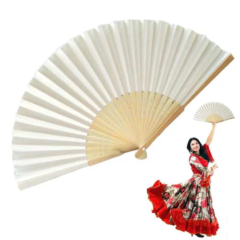 

Лидер продаж 2023, складной бумажный Ручной Веер в восточном стиле, винтажные бумажные вееры, украшение «сделай сам»