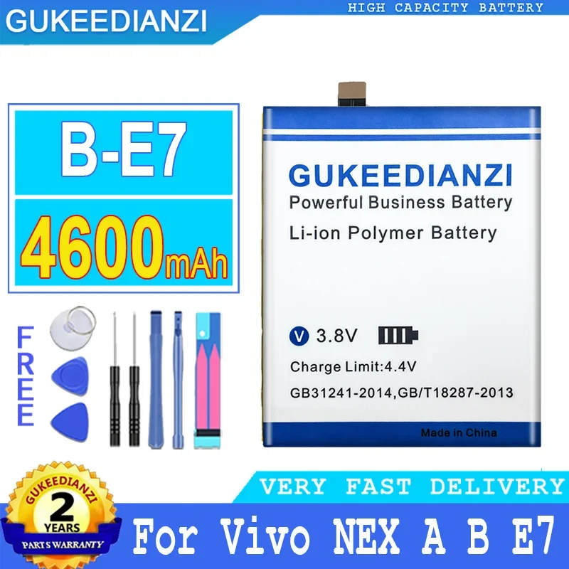 

B-E7 4600mAh High Capacity Battery For Vivo NEX E7A B Mobile Phone Batteries High Quality