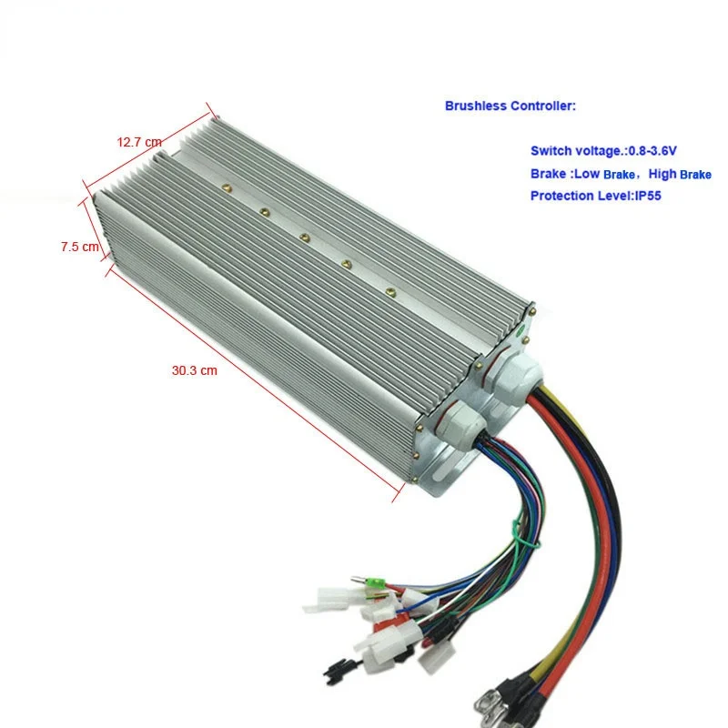 

60V 72V 3000W Bldc Brushless Motor Controller For Electric Tricycle Electric vehicle for three phase motor