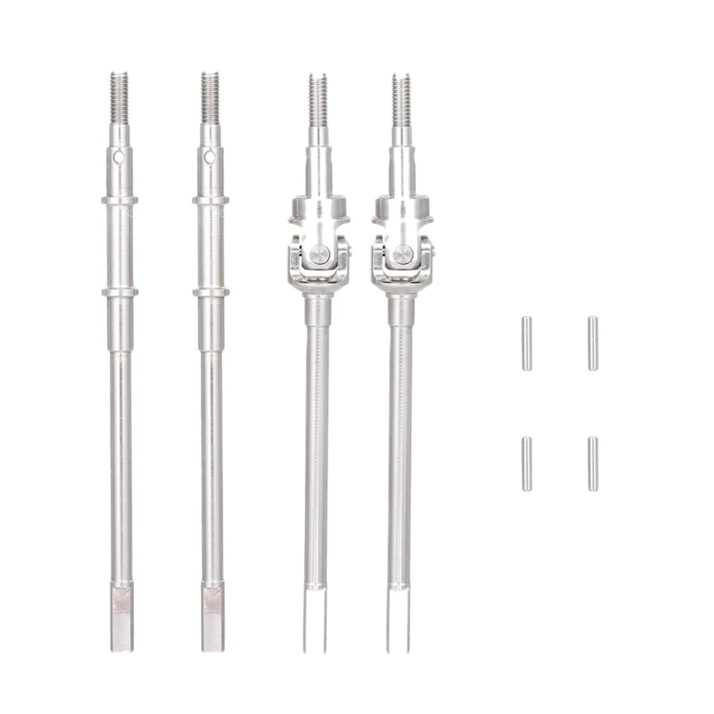 

Stainless Steel Front Rear Drive Shaft For Replacement For 1/10 AXIAL SCX10 II 90046 90047 Parts