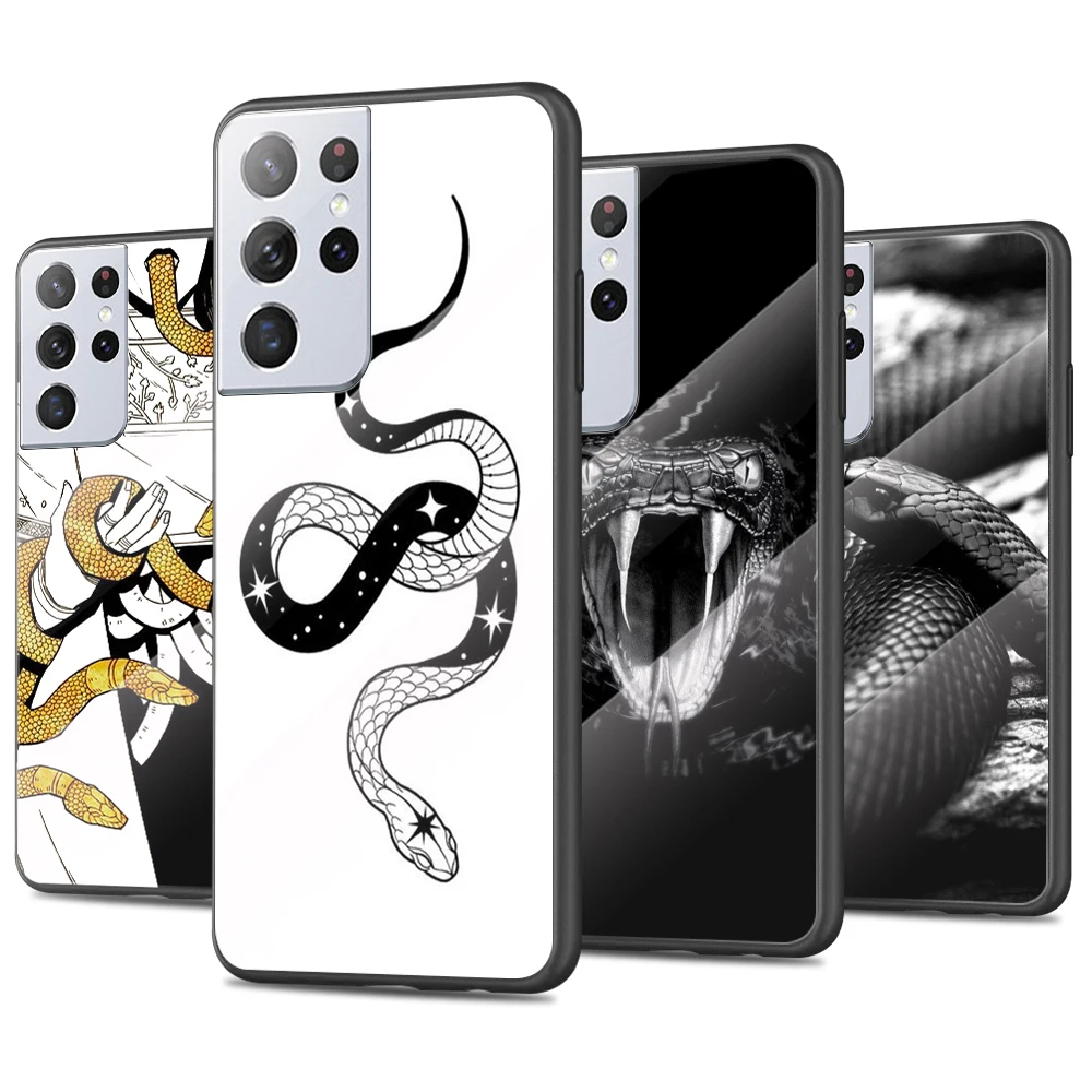 

Animal Snake Pattern For Samsung Galaxy S22 S21 Plus Ultra M21 M31 A52 A72 A12 A22 A32 A13 A23 Tempered Glass Phone Cover