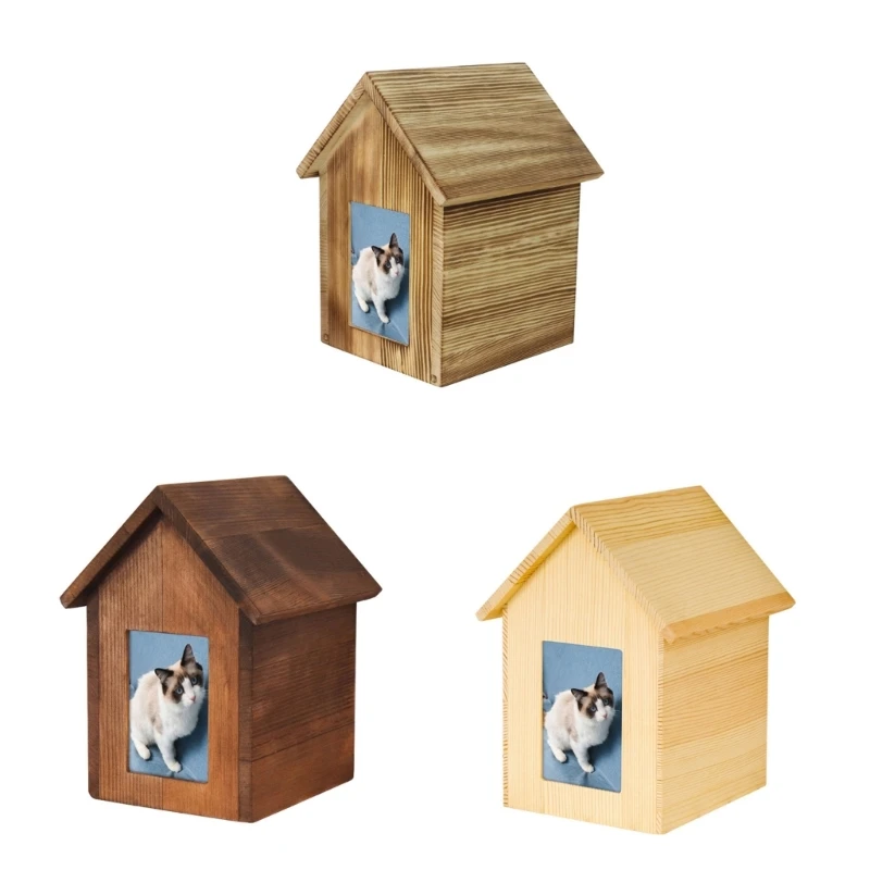 

K5DC Pet Urns for Dogs Ashes Dog Photo Urn Pet Cremation Box Urns for Cat Dog Ashes
