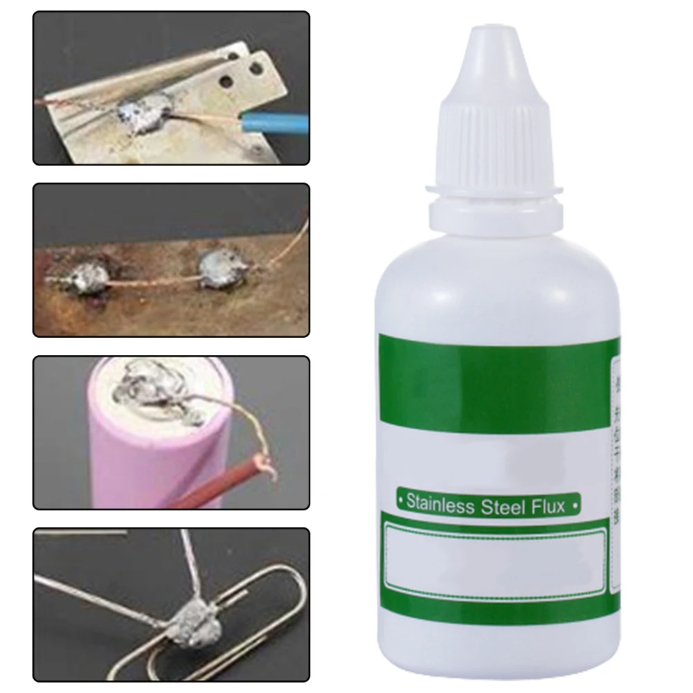 

50ml Stainless Steel Liquid Flux Soldering Rosin Welding Work Paste Solders Water Agent Durable Powerful Glue Soldering Tools