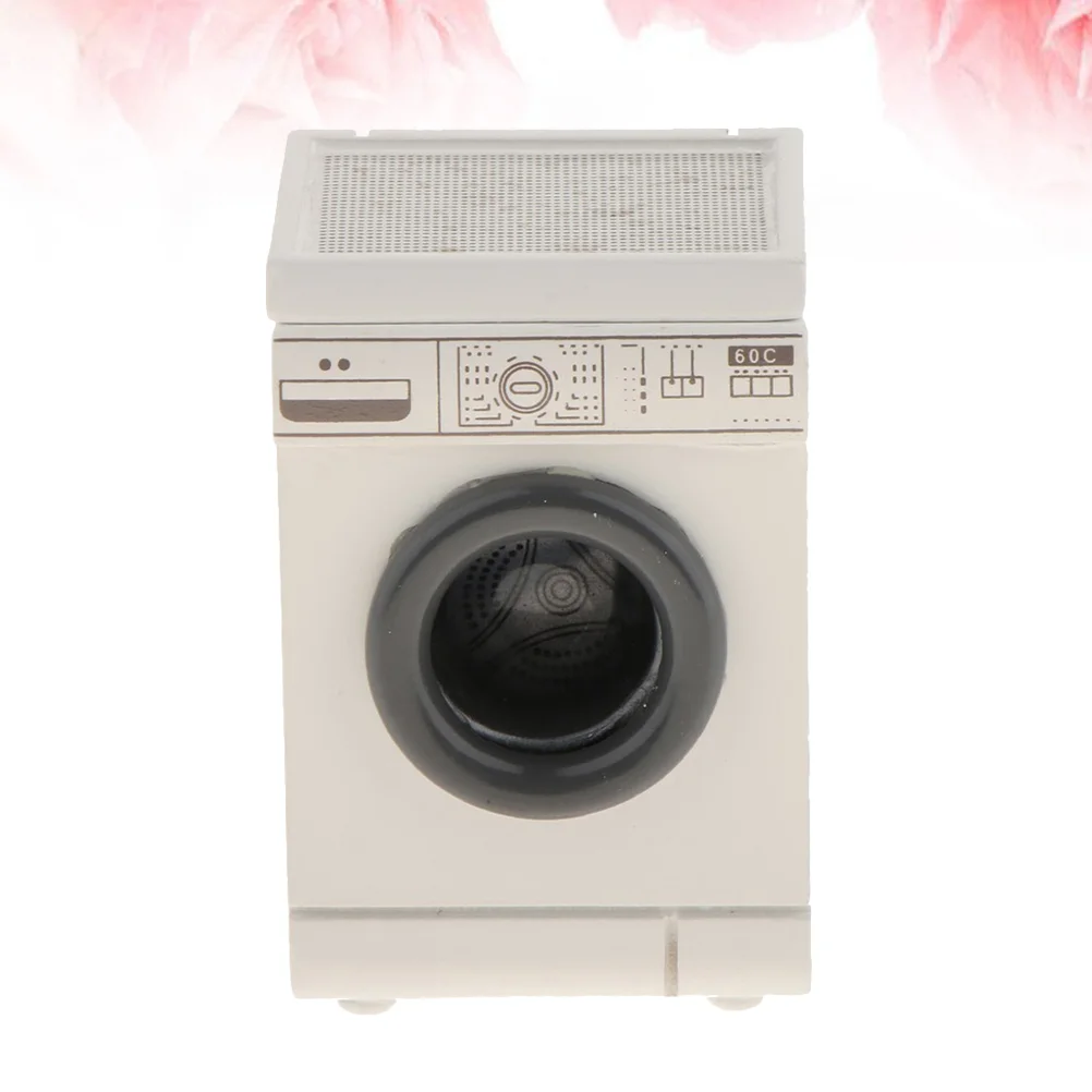 

Miniature Furniture Decoration Miniture Ornament Mini Washer 12 Supplies Wooden Accessories