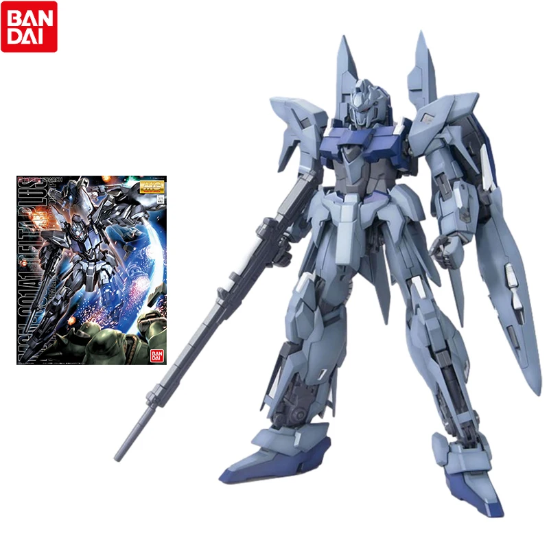 

Bandai Gundam Model Kit Anime Figure MG 1/100 MSN-001 Delta Gundam Genuine Gunpla Action Toy Figure Toys for Children