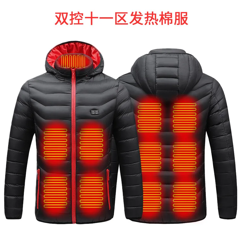 

2022 Winter New Hooded Intelligent Heating Clothes Men Women Wear Warm Resistant Electric Heating Clothes Warm Winter Parkas