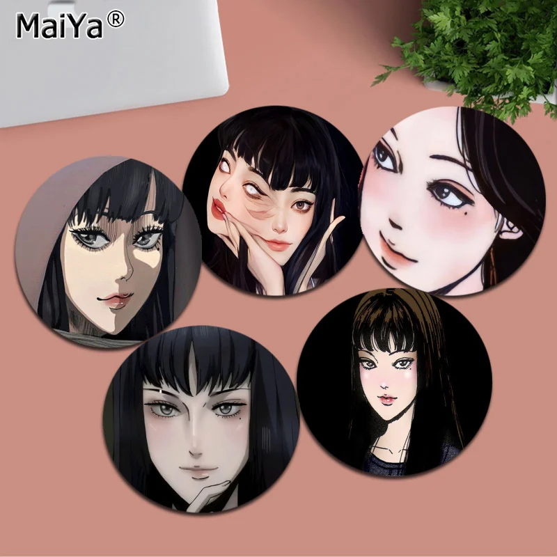 

Anime Tomie Revenge Junji Ito Mousepad Rubber Small Speed Version Game Computer Keyboard Office Table Mat PC Laptop Mouse Mat