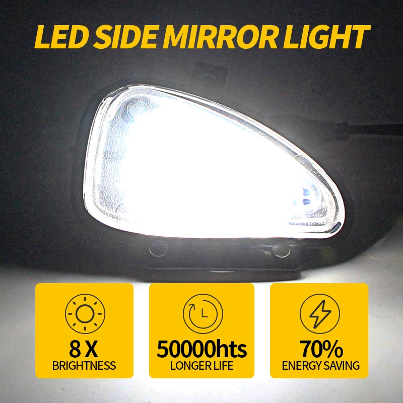 2 шт. светодиодный светильник без ошибок под зеркалом/сигнал для VW Golf 6 GTI Passat B7