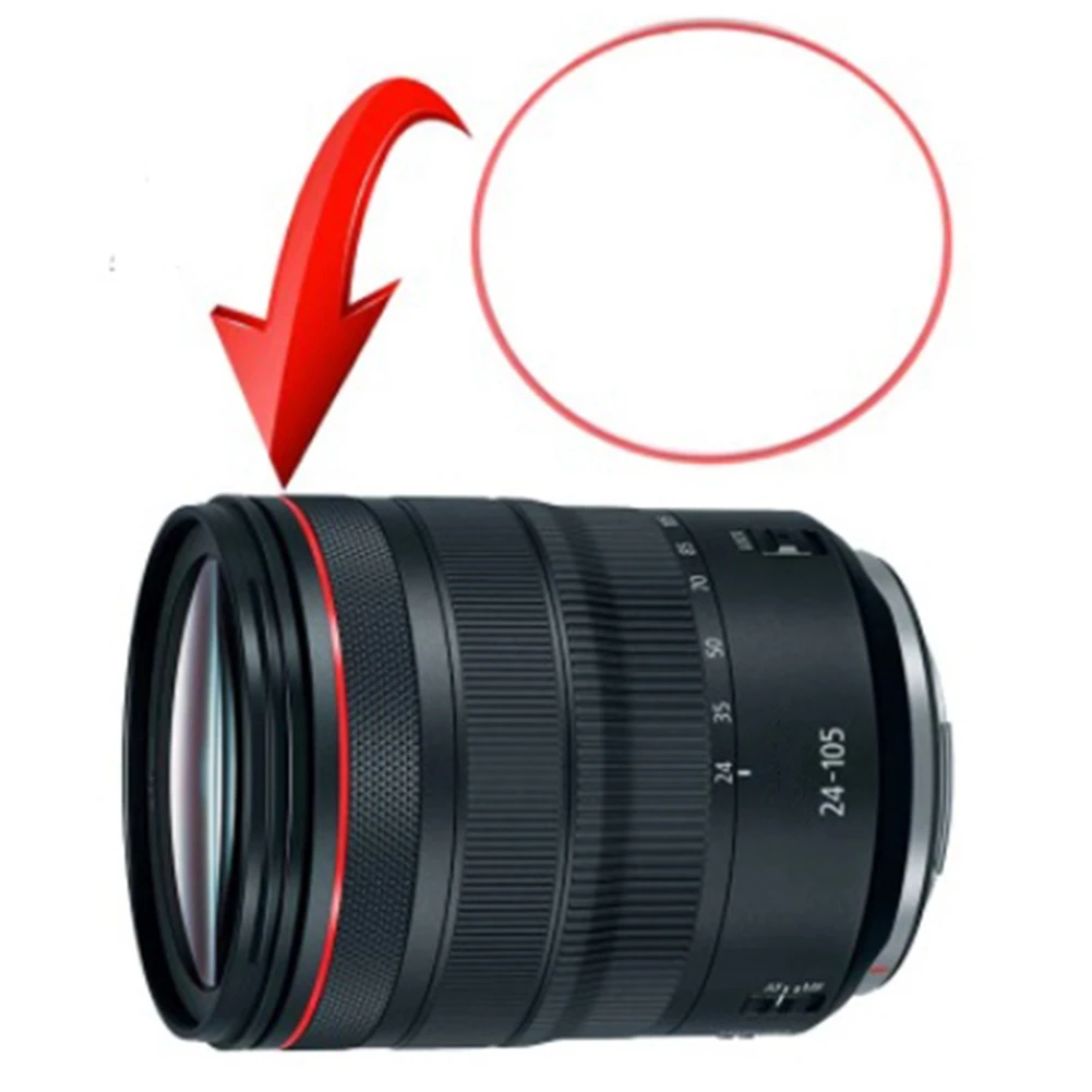 

1Pcs New Red Indicator Ring Red Line Circle for Canon EF 24-105mm 24-105 F/4L IS USM Lens Repair Parts