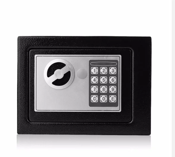Safe Box Mini Steel Safes Money Bank Small Household Password Key Safety Security Box Keep Cash Jewelry Document Digital images - 6