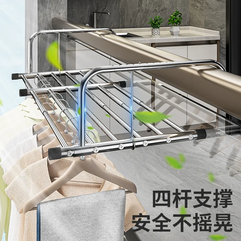 Крючок в стиле балкона вешалка для одежды многофункциональная телескопическая