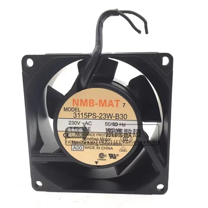 Оригинальный 3115PS-23W-B30 80*80*38 мм 8 см 230 В 10/8 Вт охлаждающий вентилятор переменного