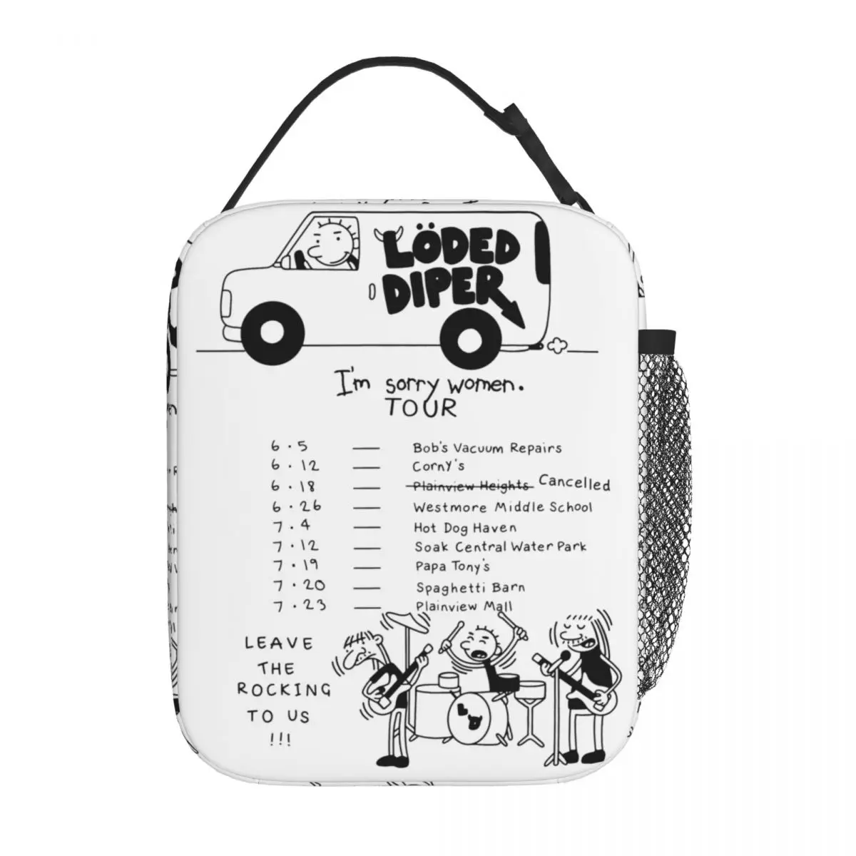 

Lunch Boxes Loded Diper Tour Van Rock Band Accessories Diary of a Wimpy Kid Lunch Food Box 2023 New Cooler Thermal Bento Box