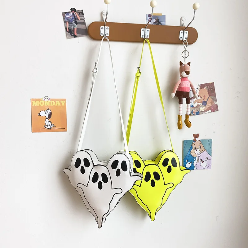 Fun Ghost Style Shoulder Bag for Women Cartoon Design Purses and Handbags Fashion Female Crossbody Bag Clutch Novelty Handbag
