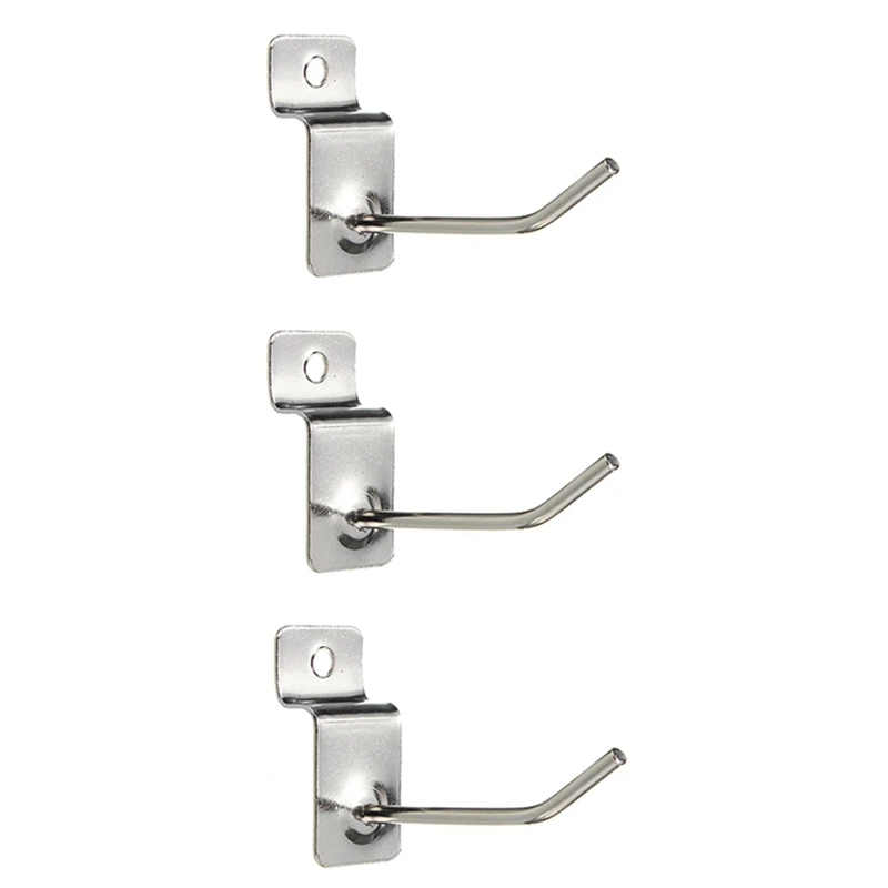 

75 X Slatwall Single Hook Pin Shop Display Fitting Prong Hanger 50Mm