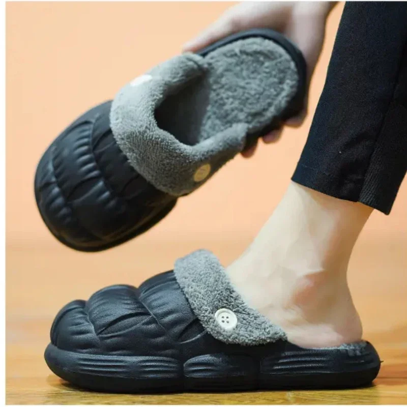 AJUVEN домашние и уличные зимние тапочки Colgs мужская непромокаемая садовая обувь