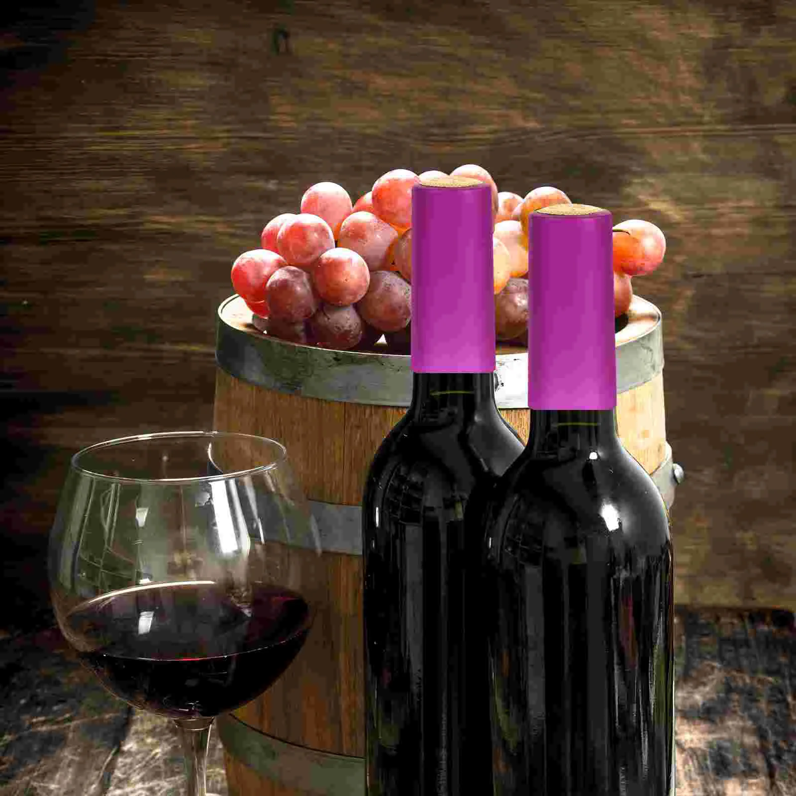 

200pcs Small Replacement Shrink Caps Bottle Caps Bottle Shrink Caps Heat Shrink Sealing Heat Shrink Caps