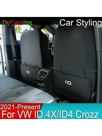 Для Volkswagen VW ID.4X ID.3 ID.6 ID.4 Crozz 2023 коврик для защиты от ударов заднего сиденья автомобиля аксессуары для интерьера защитные молдинги 2022