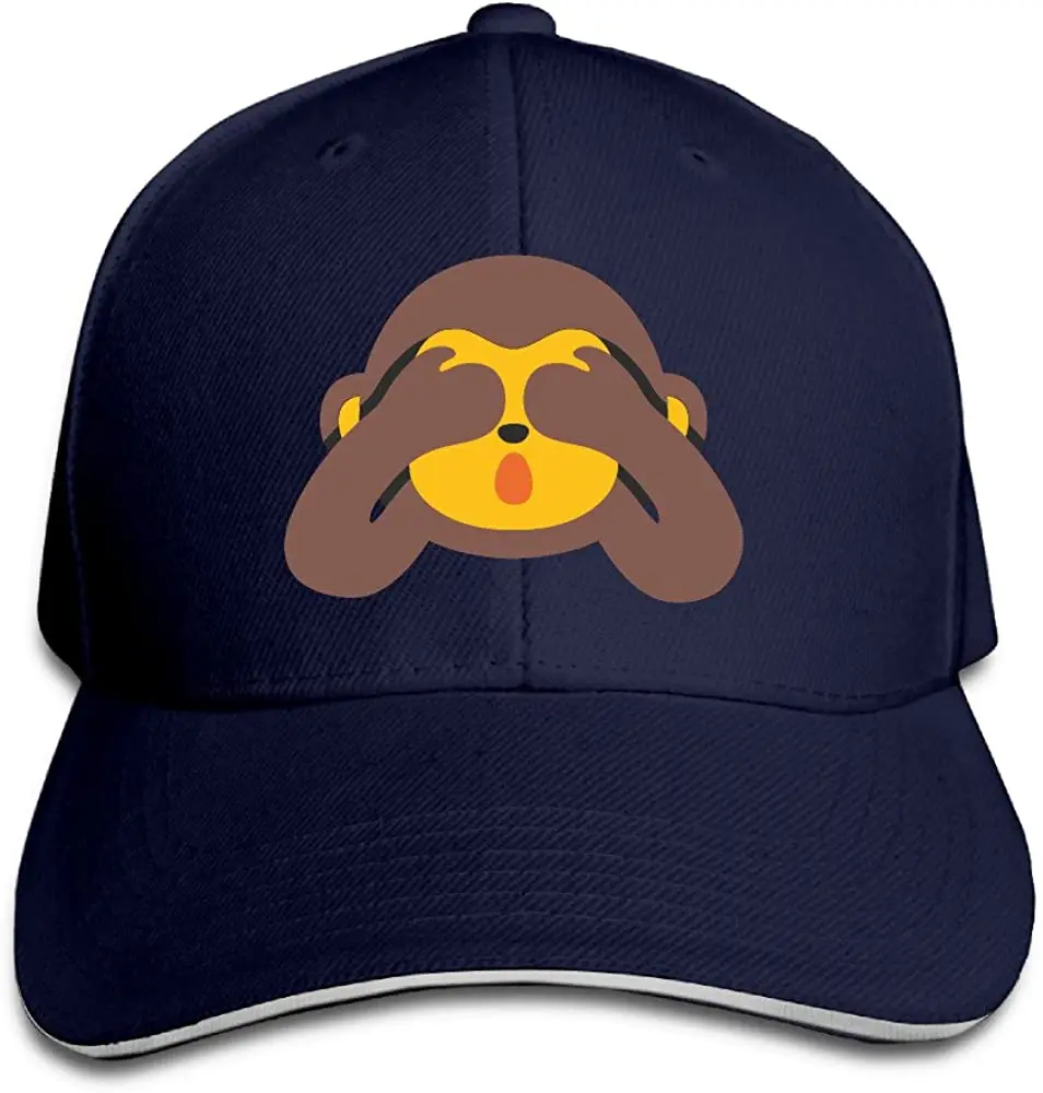 

Monkey Outdoor Cap Adjustable Hat White