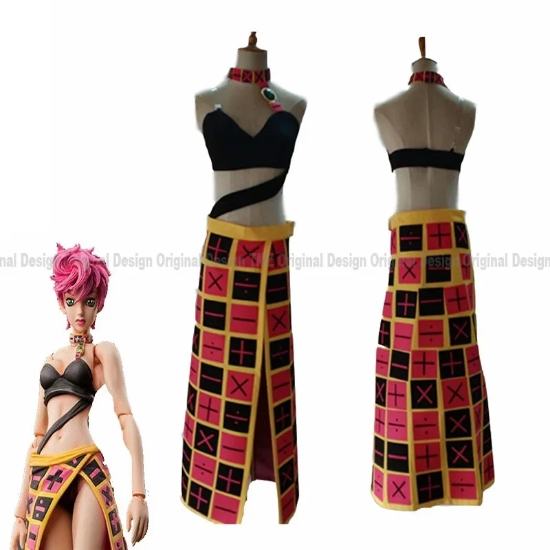 Аниме Невероятные приключения ДжоДжо Триш Уна Косплей Костюм для вечеринки