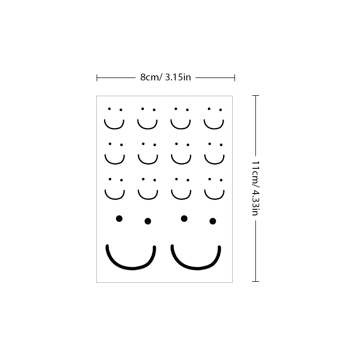 Татуировка 1 шт. водостойкая временная татуировка наклейка улыбающийся