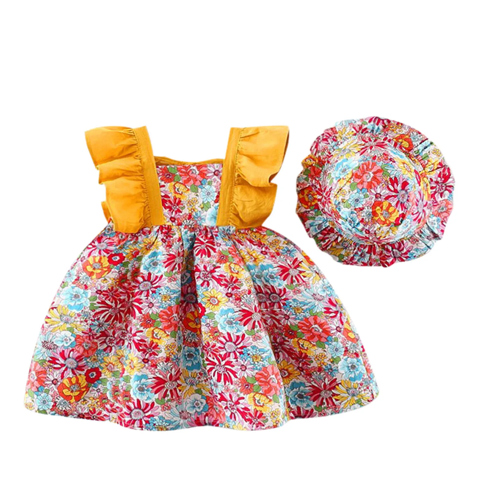 

Детские Цветочные наряды подтяжки для одежды, шапка принцессы, платье для девочек, платье и юбка для девочек, детские черные платья для дево...