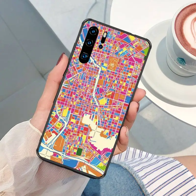 Карта города Барселоны Копенгагена Италия Ливерпуль раньше для OPPO F 1S 7 9 K1 A77 F3 RENO