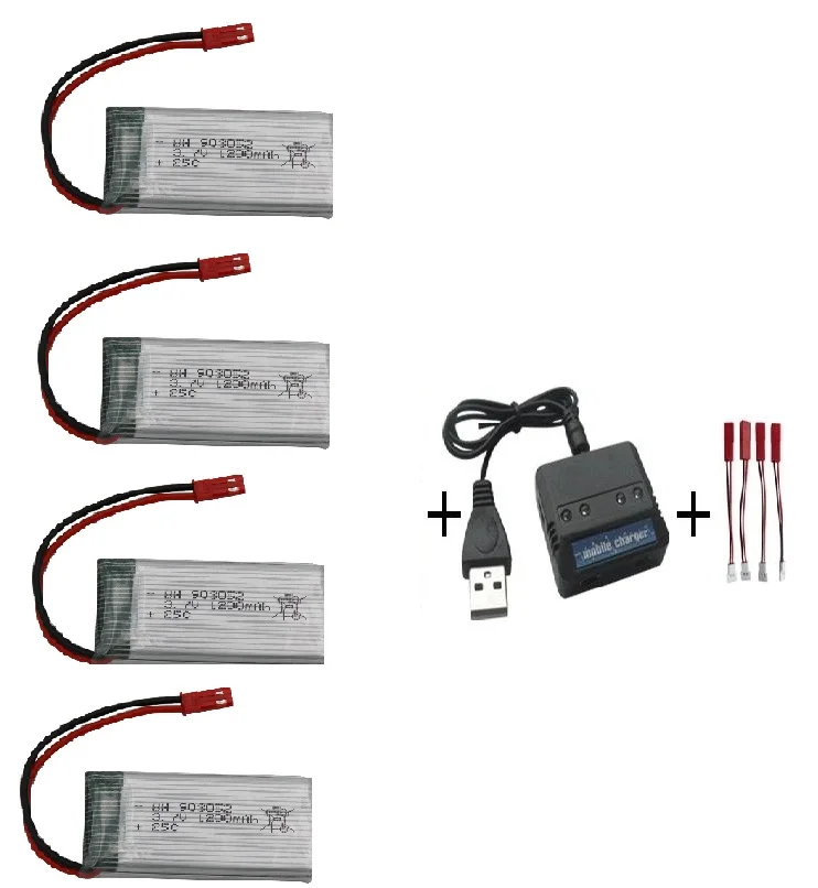 

Ewellsold HQ898B H11D H11C RC Quadcopter parts 3.7V 1200mah Li-polymer battery*4pcs+4 in1 charger box 5pcs/lot