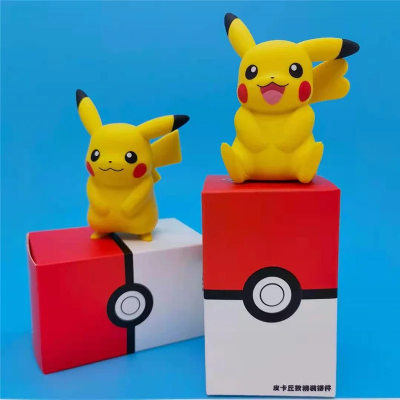 

Pokemon Action Figure Sleep Pocket Monsters Kawaii Genuine Model Cute Children Kid Pikachu Toys For Boys New Year Gift