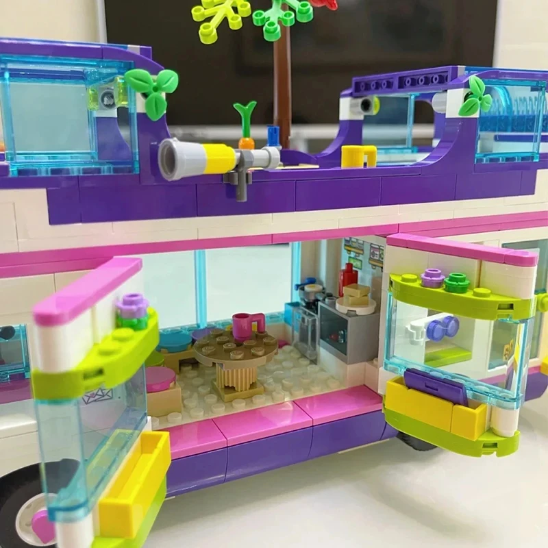 778 шт. Детский конструктор автобус дружбы