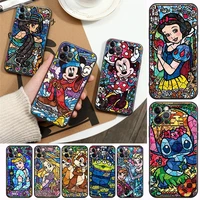 phone case for apple iphone 11 12 13 pro max 7 8 se xr xs max 5 5s 6 6s plus silicone case cover anime mosaic stitch princes