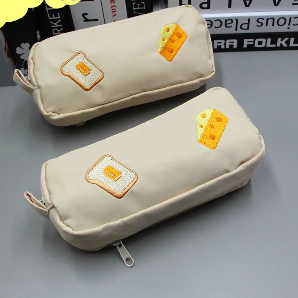 

Cheese Pencil Bag Creative Pencil Bag Simple Multi-layer Stationery Box Large-capacity Fashion Pencil Bag Student Supplies Gift