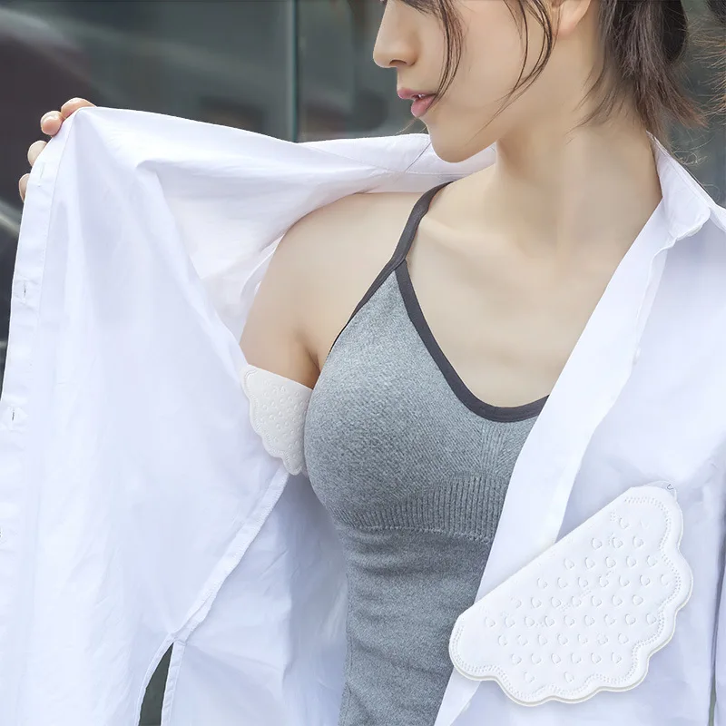 

10 Packs Disposable Sweat Stick Polymer Antiperspirant Body Armpit Sweat Stick Perfume Absorbing Guards Underarm Sweat Pads