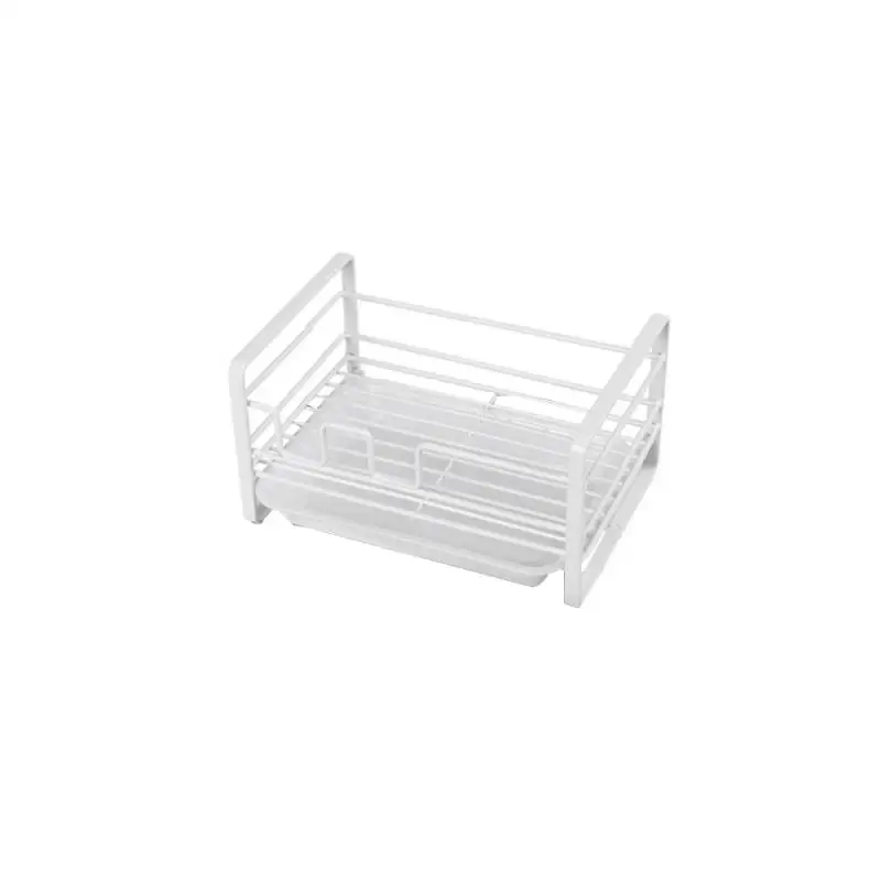 

Metal Storage Strainer Rack Drainer Shelf Sponge Soap Holder Anti Slip Keep Dry With Drainage Tray For Kitchen Sink Bathroom