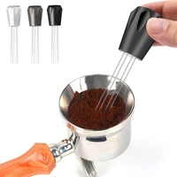 espresso coffee stirrer 1pc coffee powder tamper distributor wdt tool stainless steel needles distribution barista leveler tools