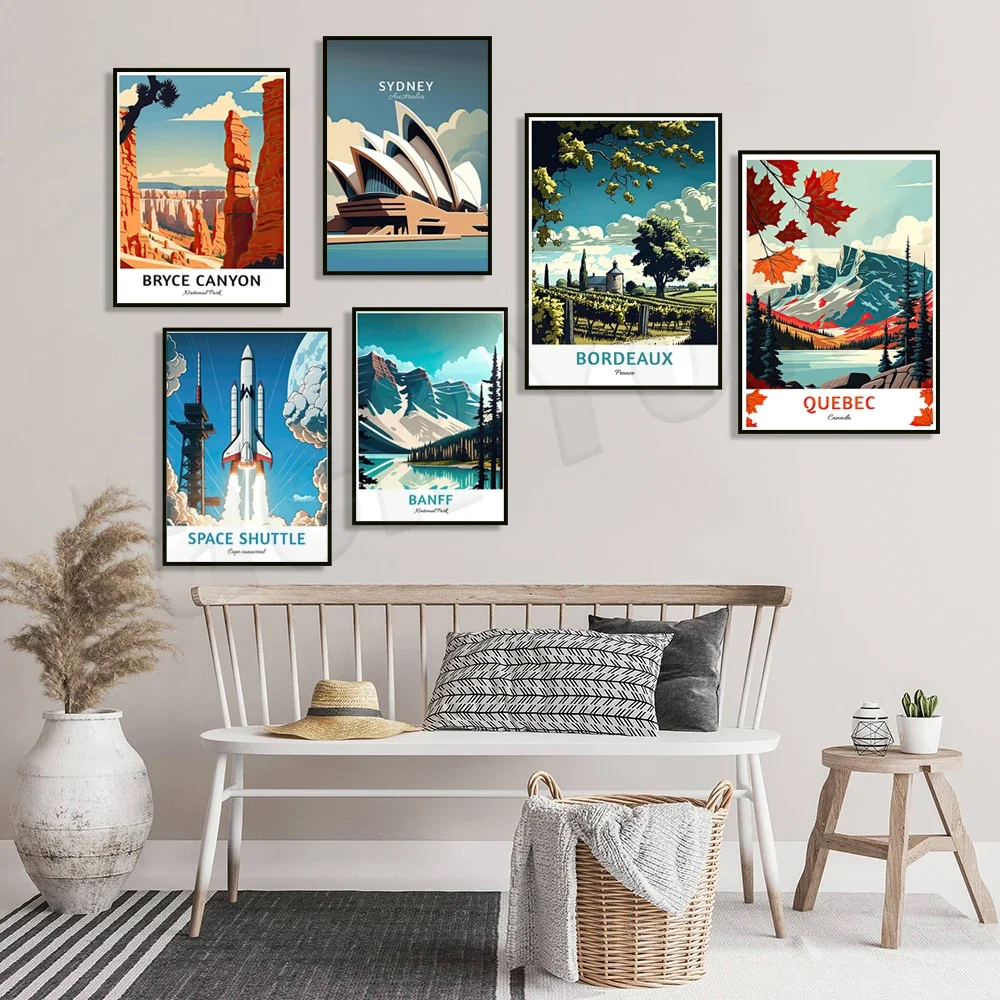 Каньон Bryce Гора Фудзи Сидней Бордо Франция Квебек канадский национальный парк