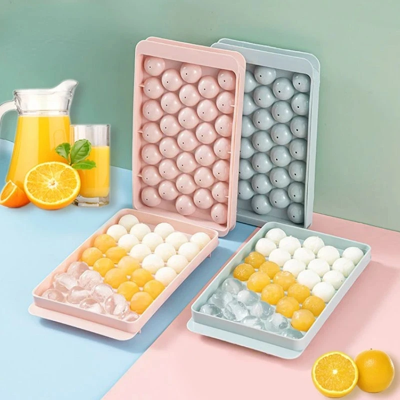 Round Ice Mould Ice Tray Quick Freezer Whiskey Popsicle Cube Maker DIY Ice Cream Mold Make Ice Artif  Kitchen Tools Accessories