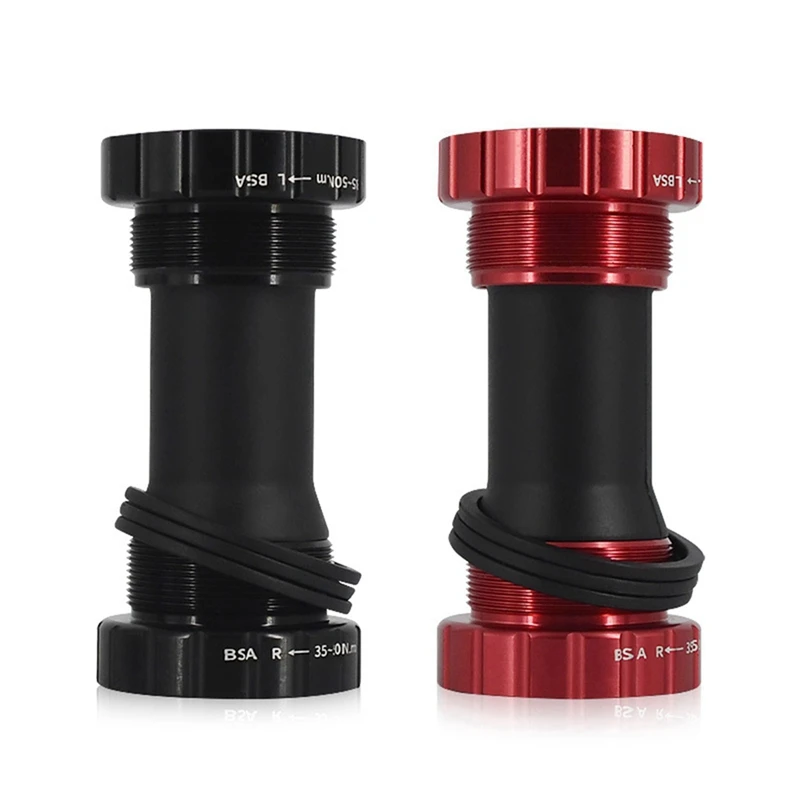 

Mountain Bike Shaft Hollow Integral Teeth Shaft Thread 68-73Mm Bicycle Accessories ,Black