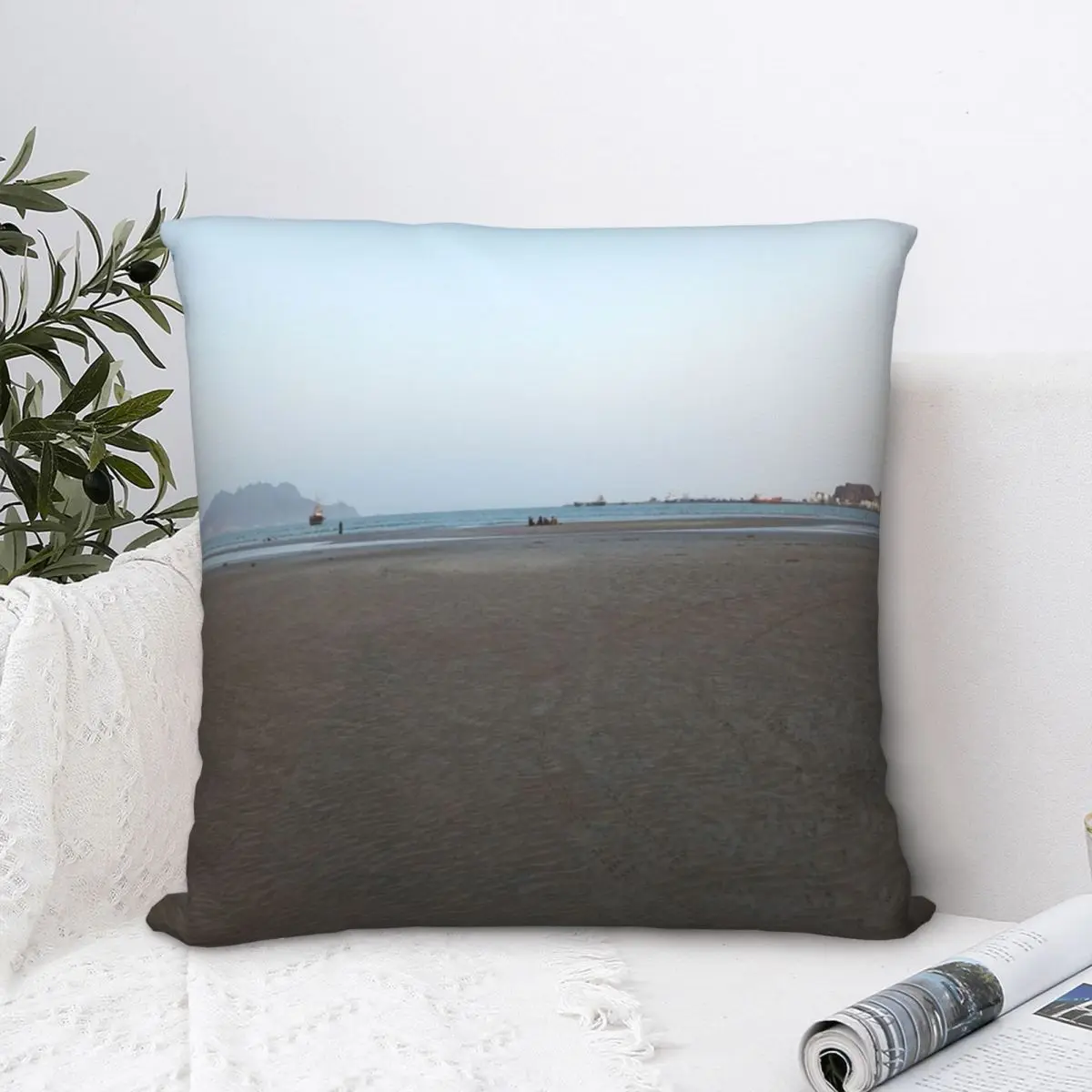 Наволочка дыхательная квадратная из полиэстера на молнии