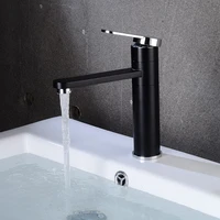 european black paint rotating hot and cold water faucet face basin faucet wash basin platform basin toilet faucet