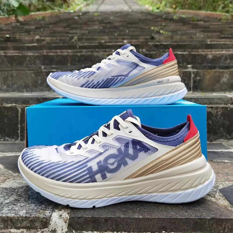 Мужские кроссовки HOKA ONE карбоновая модель задние для бега гоночная дорожная