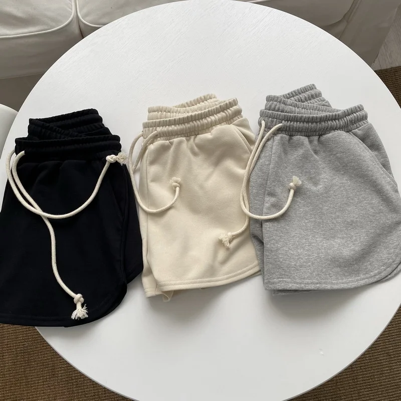 

2022 New Women Summer Cotton Material Mini Shorts High Waist Wide Leg Shorts Female Trousers Outwear Women Sexy Shorts