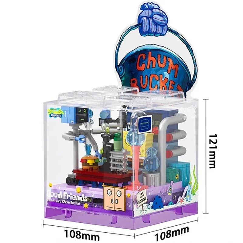 Губка Боб строительные блоки песчаный Патрик звезда кальмар щупальца собранные