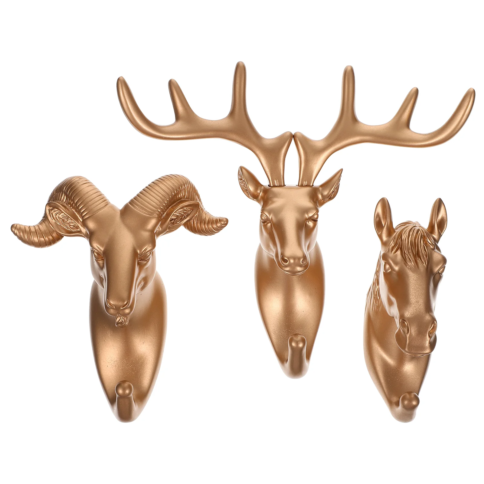 

Hook Hooks Wall Hanger Head Coat Towel Bathroom Animals Hangers Decorative Door Hat Single Deer Iron Horse Kitchen Wild Clothes